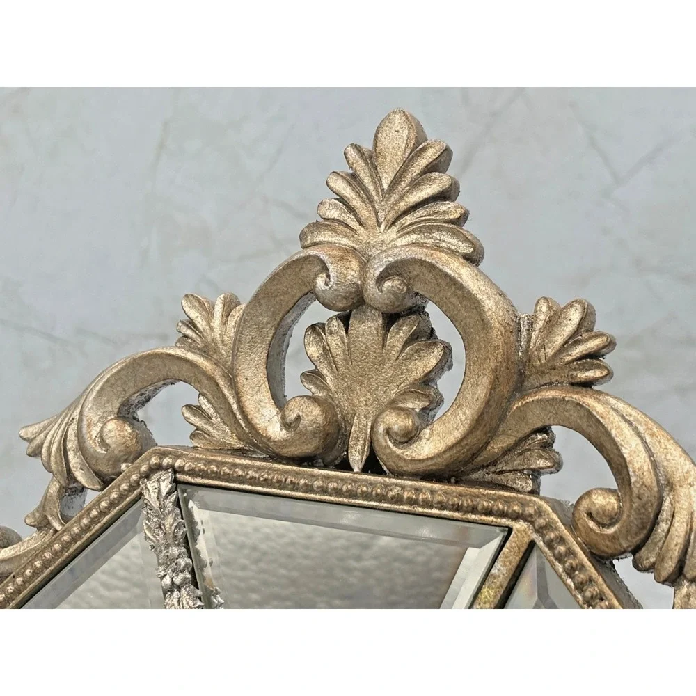 The‎ Great Indoors Beveled Mirrored 4x6 Picture Frame Octaganal Vintage Inspired